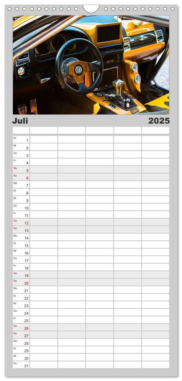 Bild: 9783457115619 | Familienplaner 2025 - Tuning Power mit 5 Spalten (Wandkalender, 21...