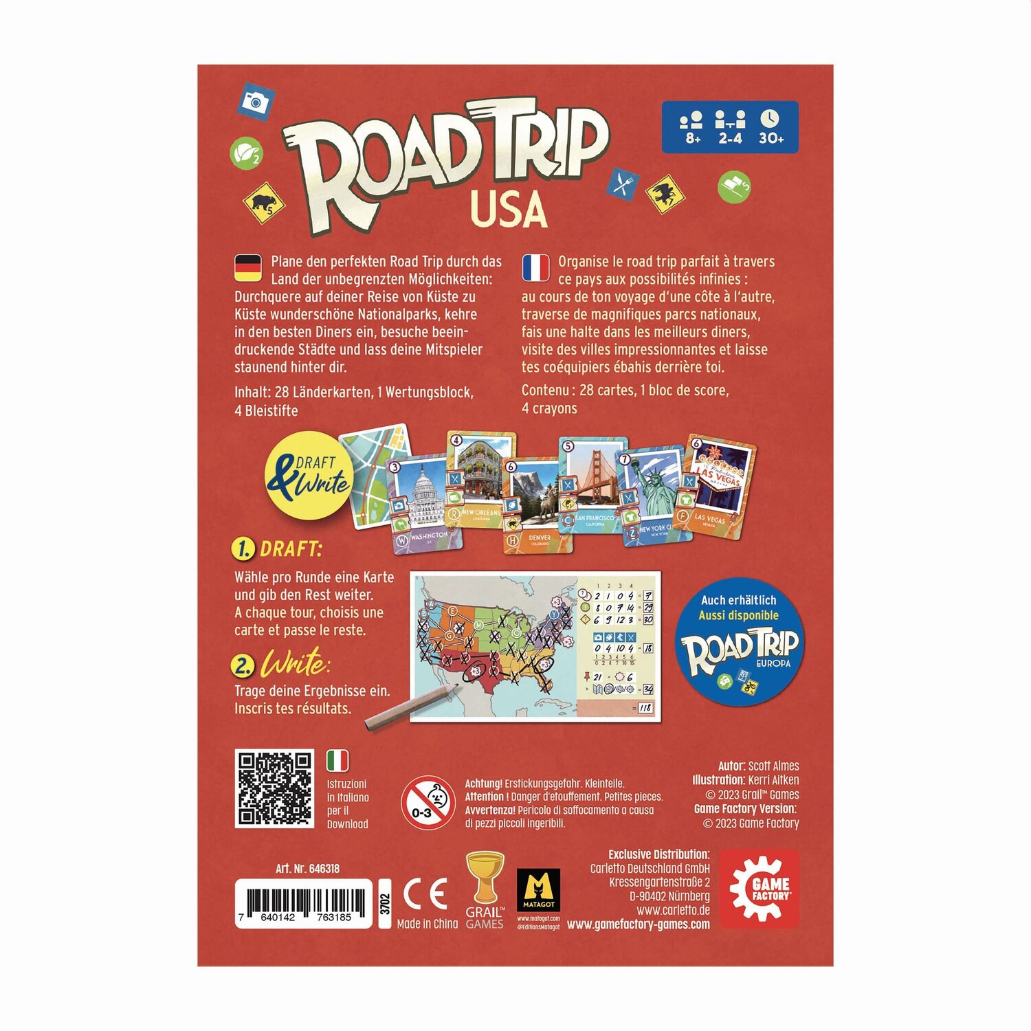 Bild: 7640142763185 | Game Factory - Road Trip USA | Game Factory | Spiel | 646318 | Deutsch