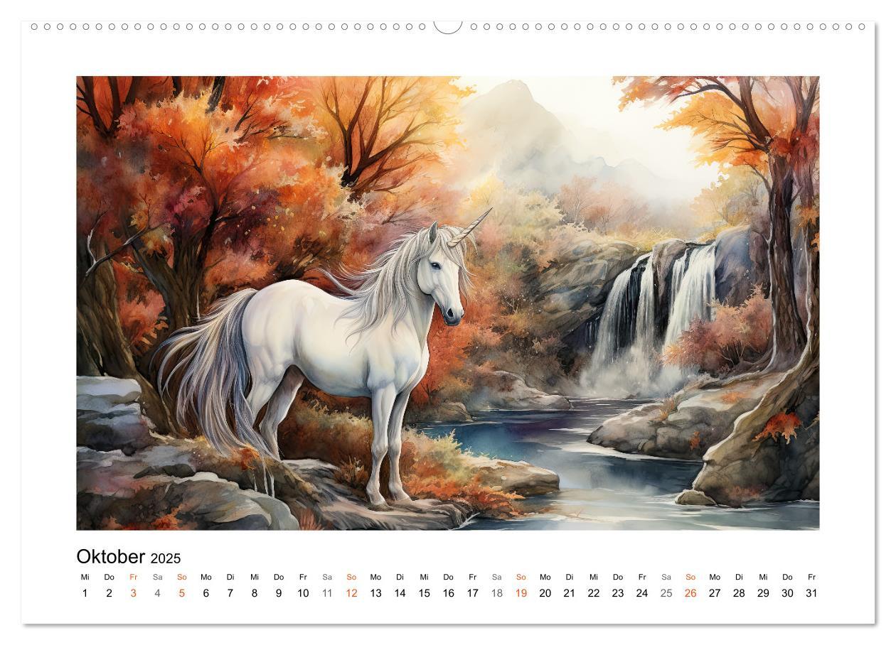 Bild: 9783383893117 | Geliebte Einhörner (Wandkalender 2025 DIN A2 quer), CALVENDO...