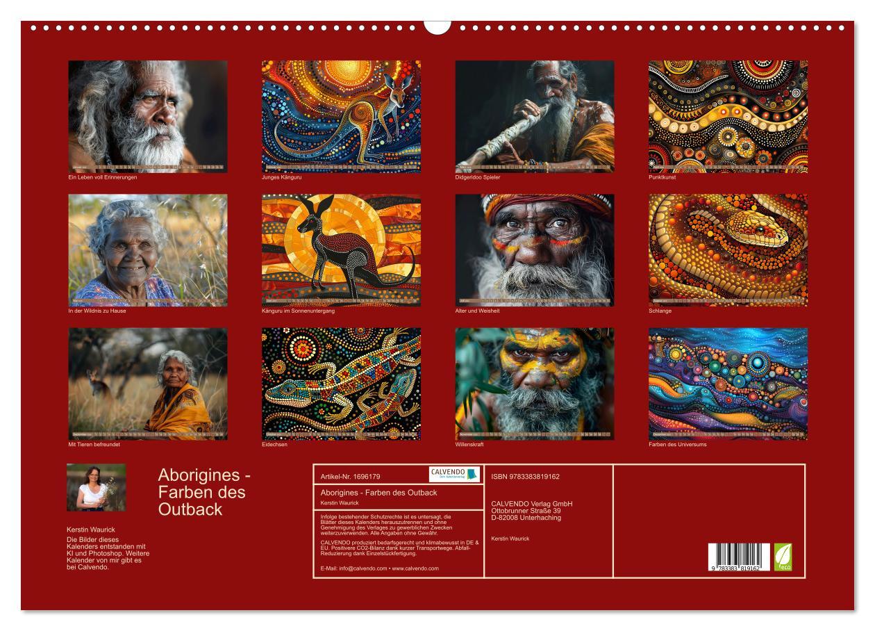 Bild: 9783383819162 | Aborigines - Farben des Outback (Wandkalender 2025 DIN A2 quer),...