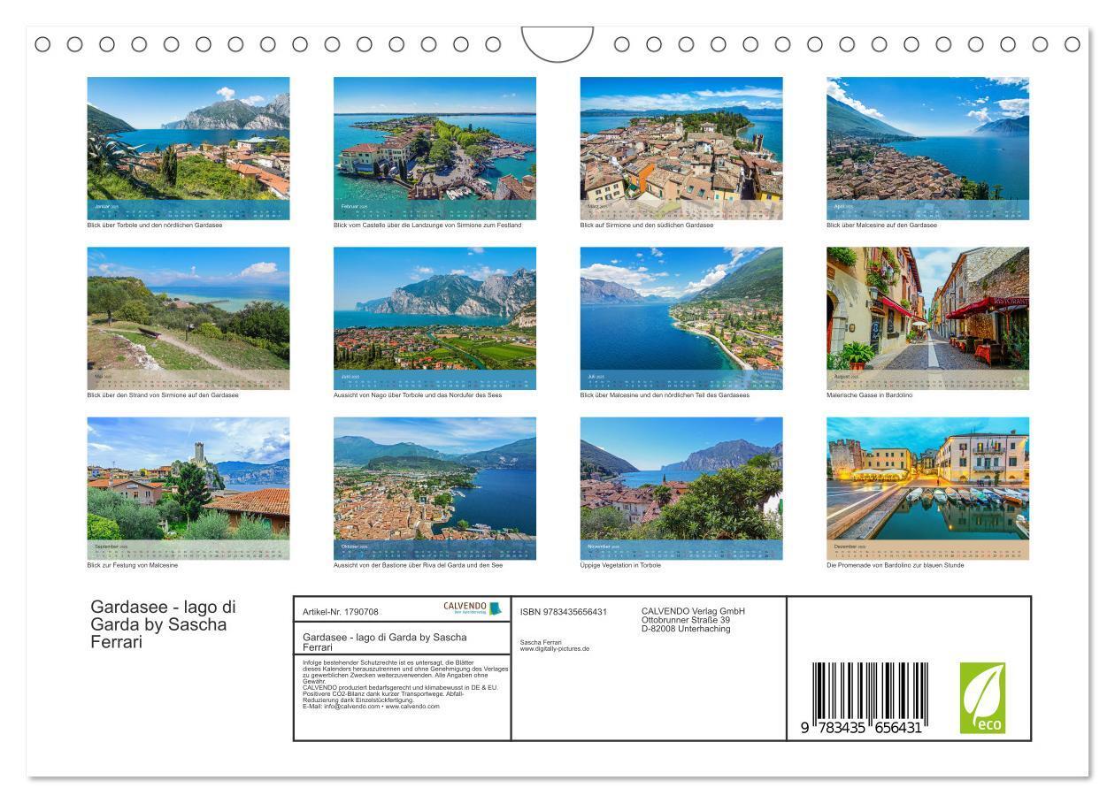 Bild: 9783435656431 | Gardasee - lago di Garda by Sascha Ferrari (Wandkalender 2025 DIN...