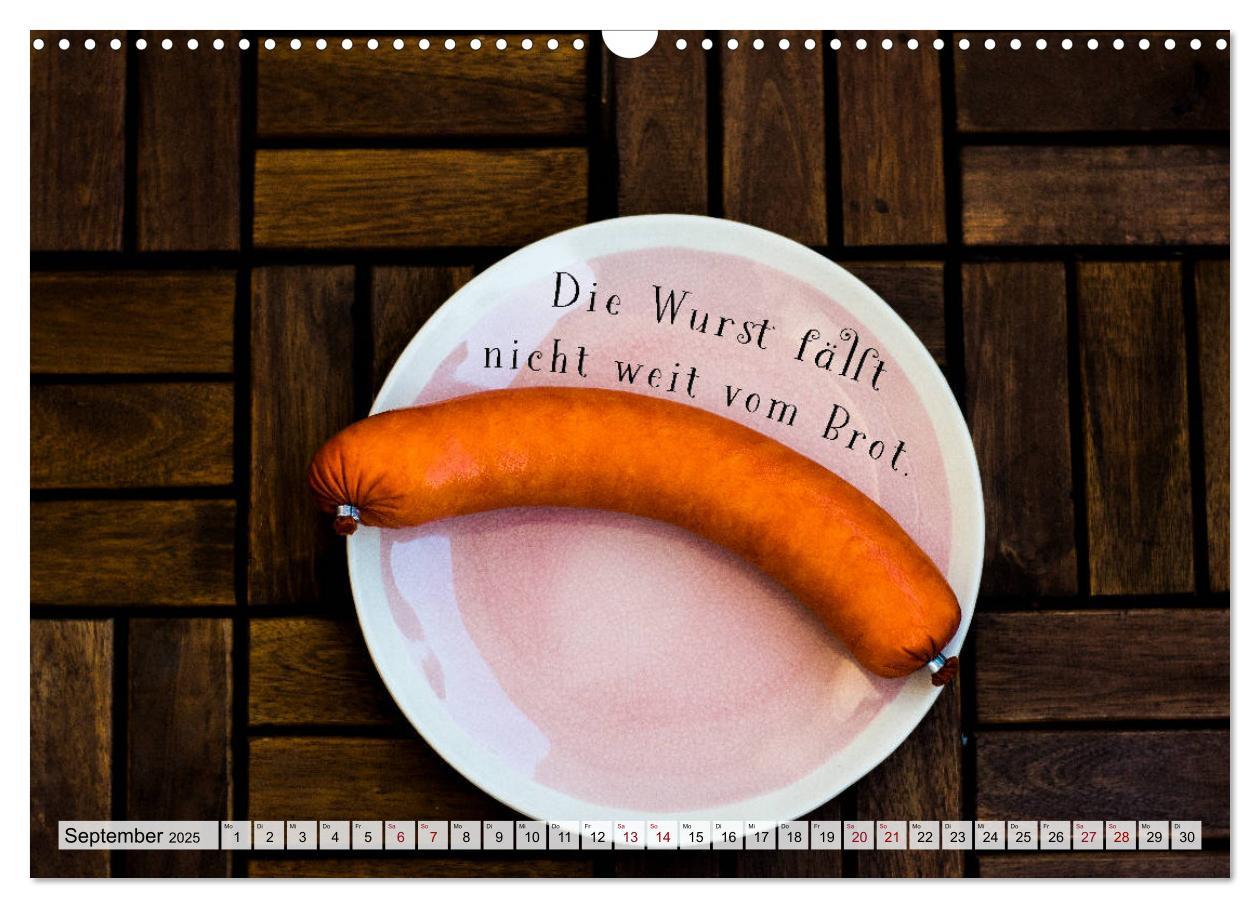 Bild: 9783435112807 | Wurstkalender. Es geht um die Wurst. (Wandkalender 2025 DIN A3...