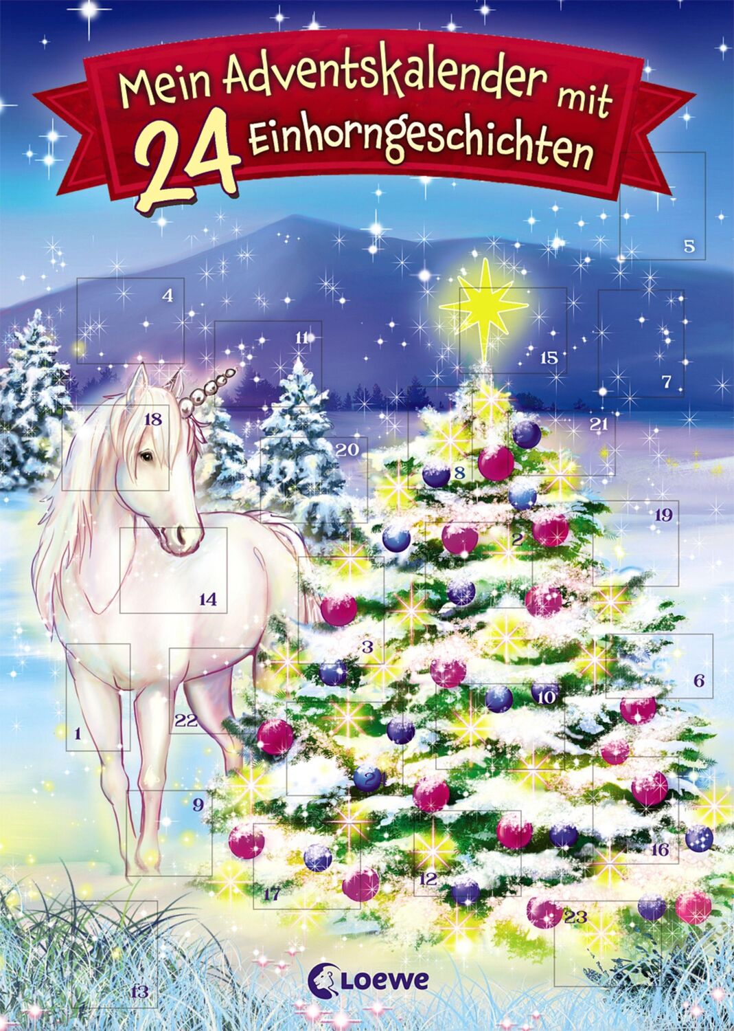 Cover: 9783743200890 | Mein Adventskalender mit 24 Einhorngeschichten | Loewe Vorlesebücher