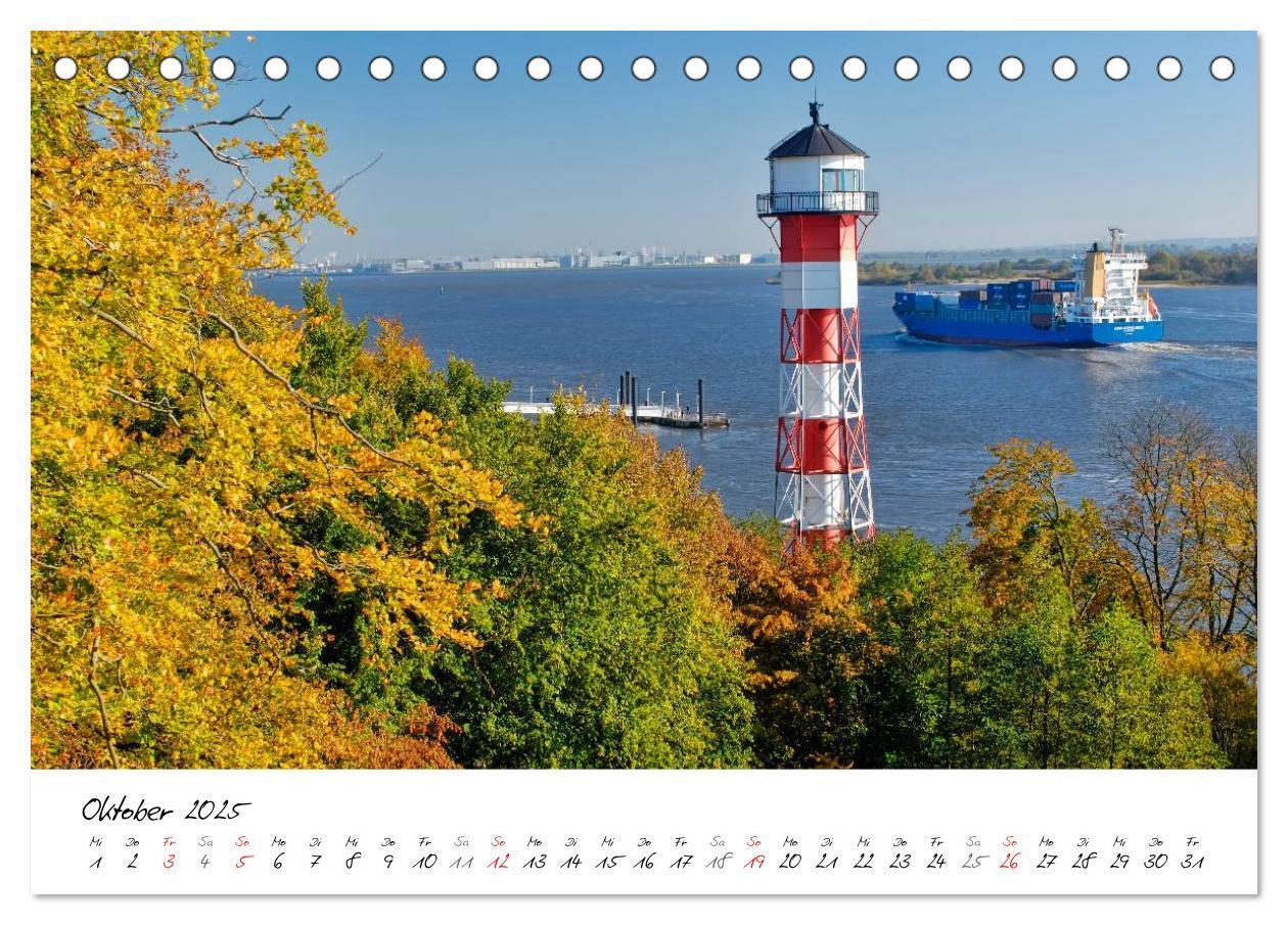 Bild: 9783435583218 | Mit Hamburg durchs Jahr 2025 (Tischkalender 2025 DIN A5 quer),...