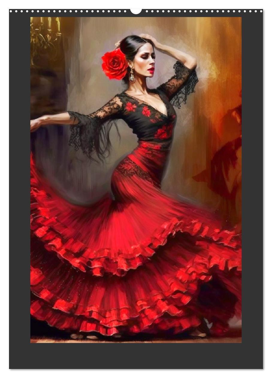 Bild: 9783435872923 | Flamenco. Anmutige Tänzerinnen. Illustrationen (Wandkalender 2025...