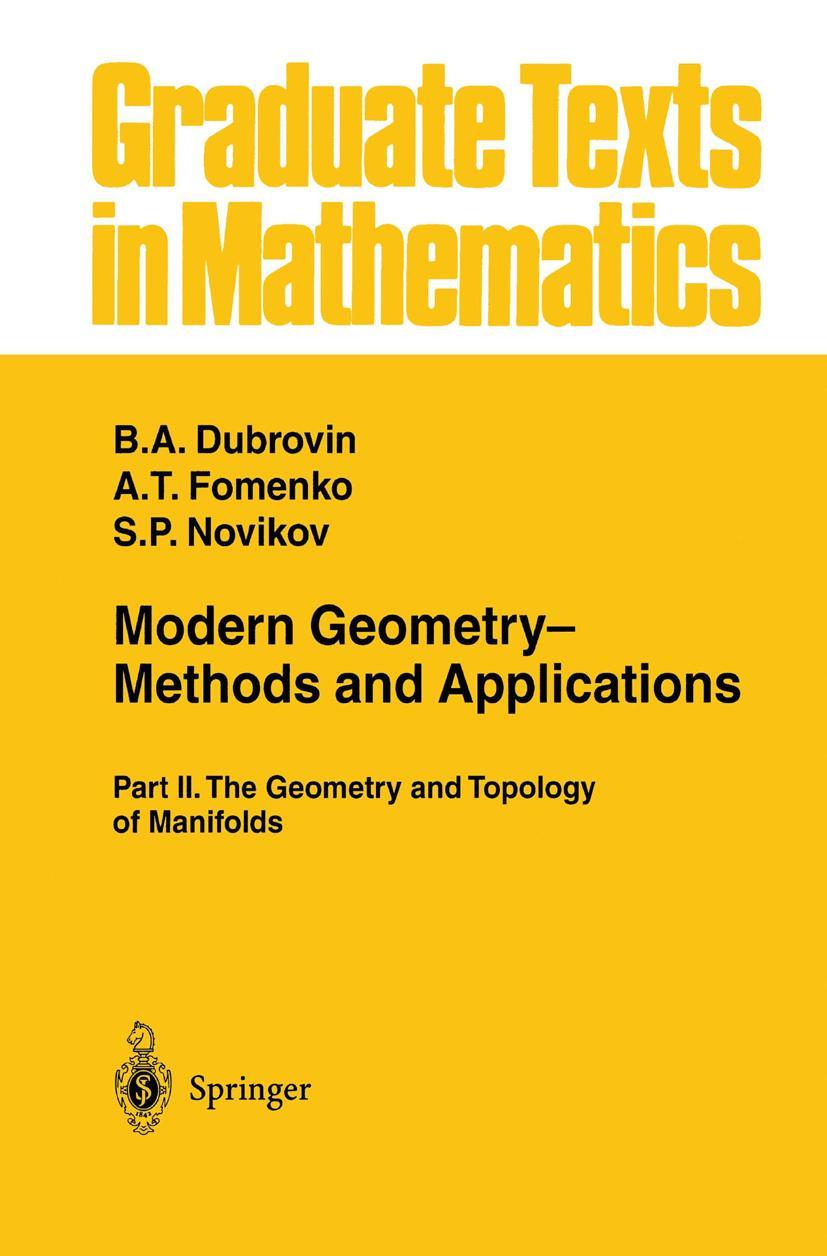 Cover: 9781461270119 | Modern Geometry- Methods and Applications | B. A. Dubrovin (u. a.)