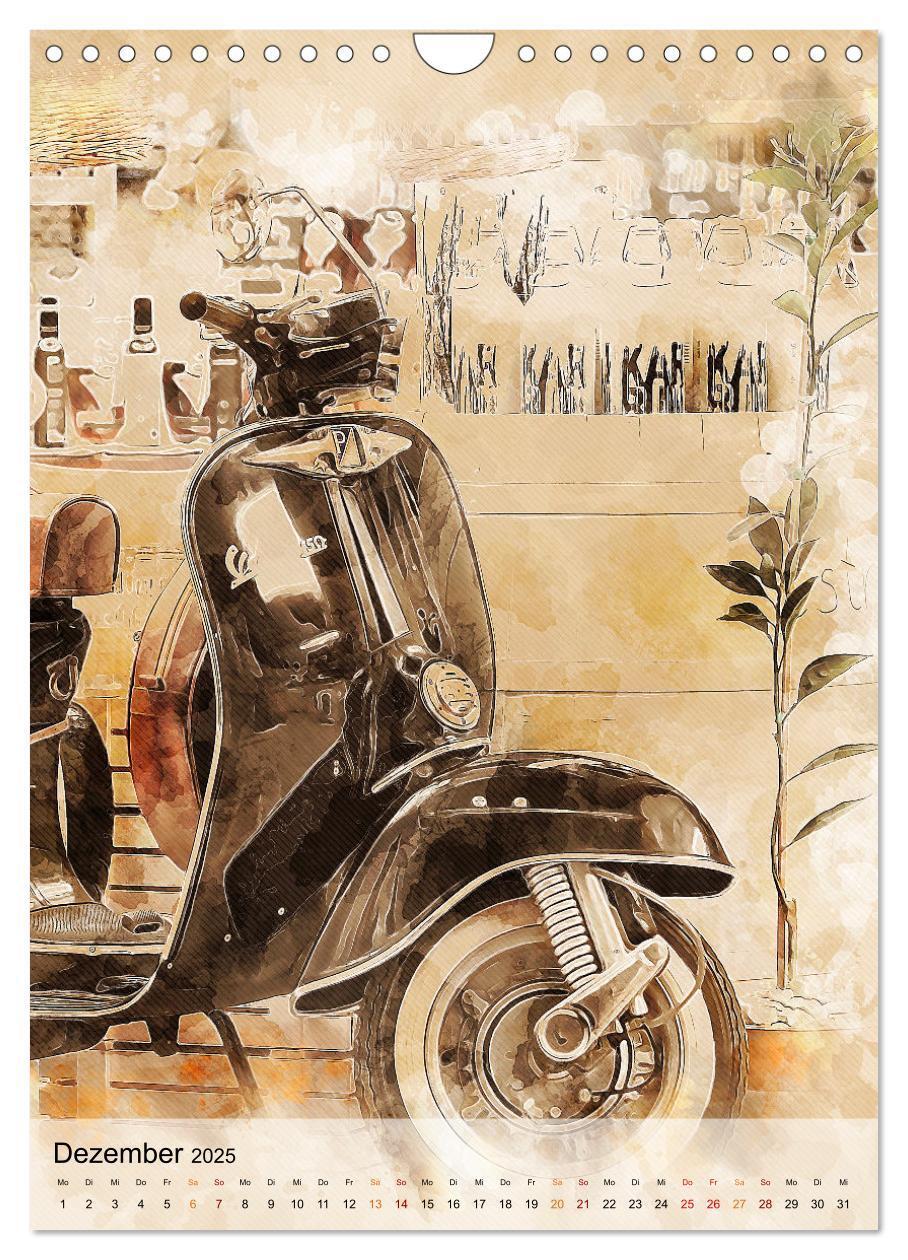 Bild: 9783435931255 | Motorroller - Vespa Galerie (Wandkalender 2025 DIN A4 hoch),...