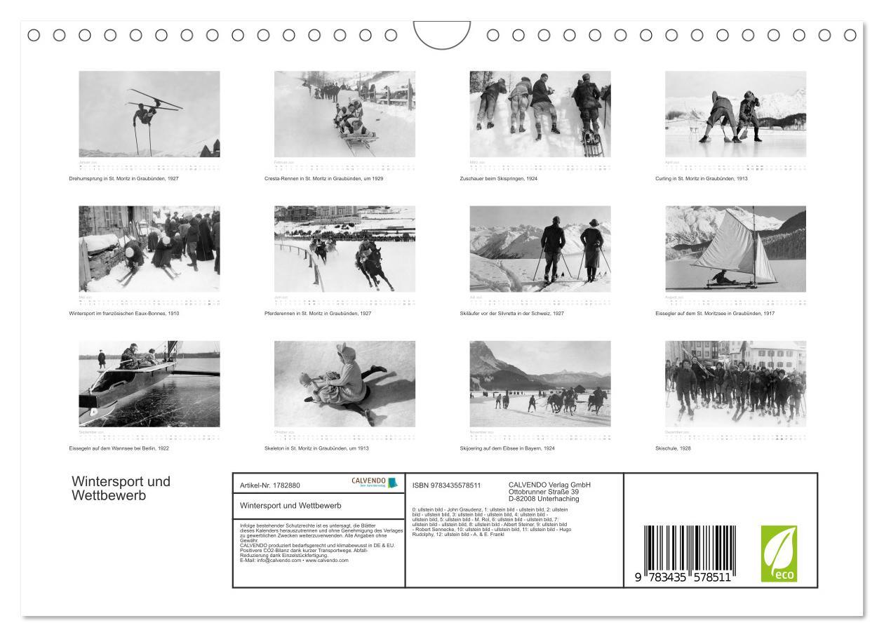 Bild: 9783435578511 | Wintersport und Wettbewerb (Wandkalender 2025 DIN A4 quer),...