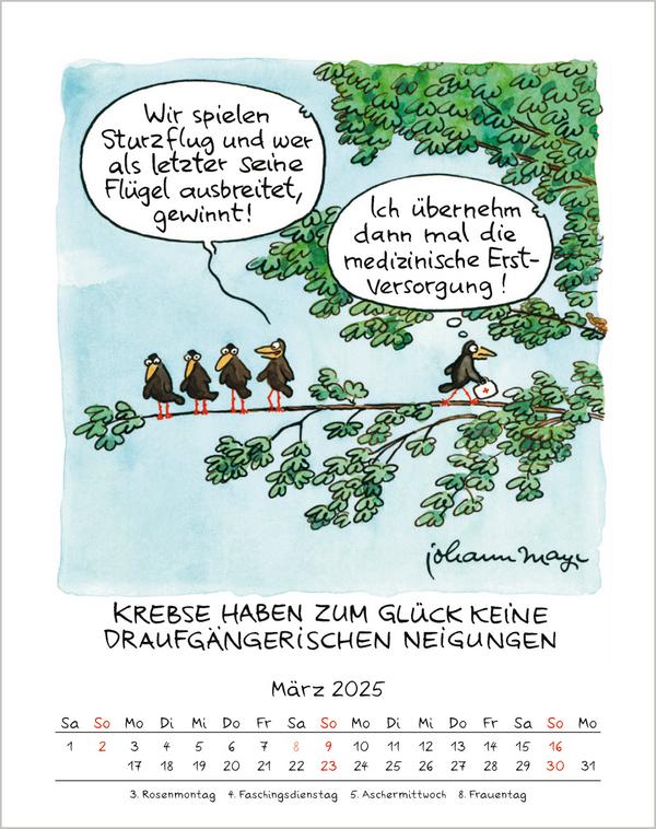 Bild: 9783731876656 | Krebs 2025 | Verlag Korsch | Kalender | Spiralbindung | 13 S. | 2025