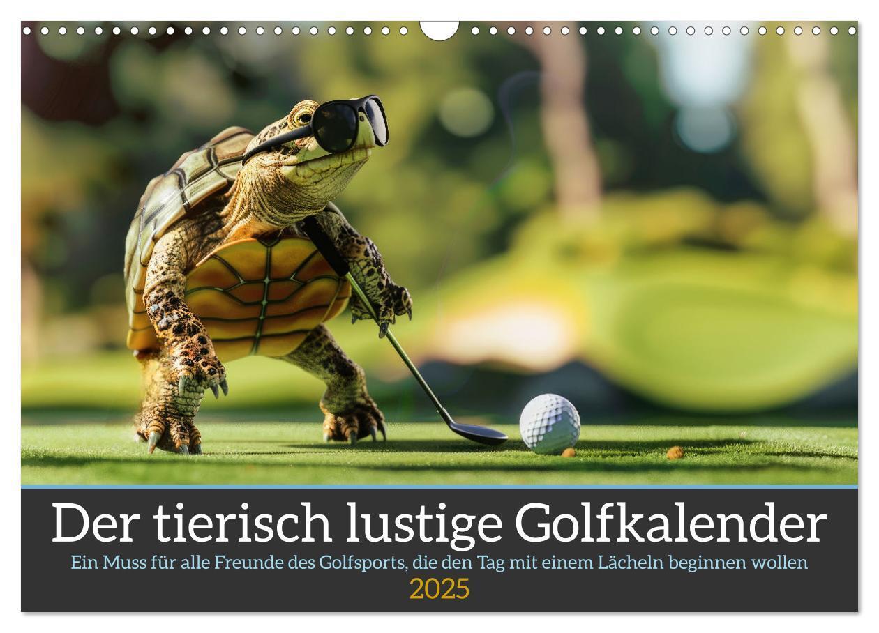 Cover: 9783457155516 | Der tierisch lustige Golfkalender (Wandkalender 2025 DIN A3 quer),...