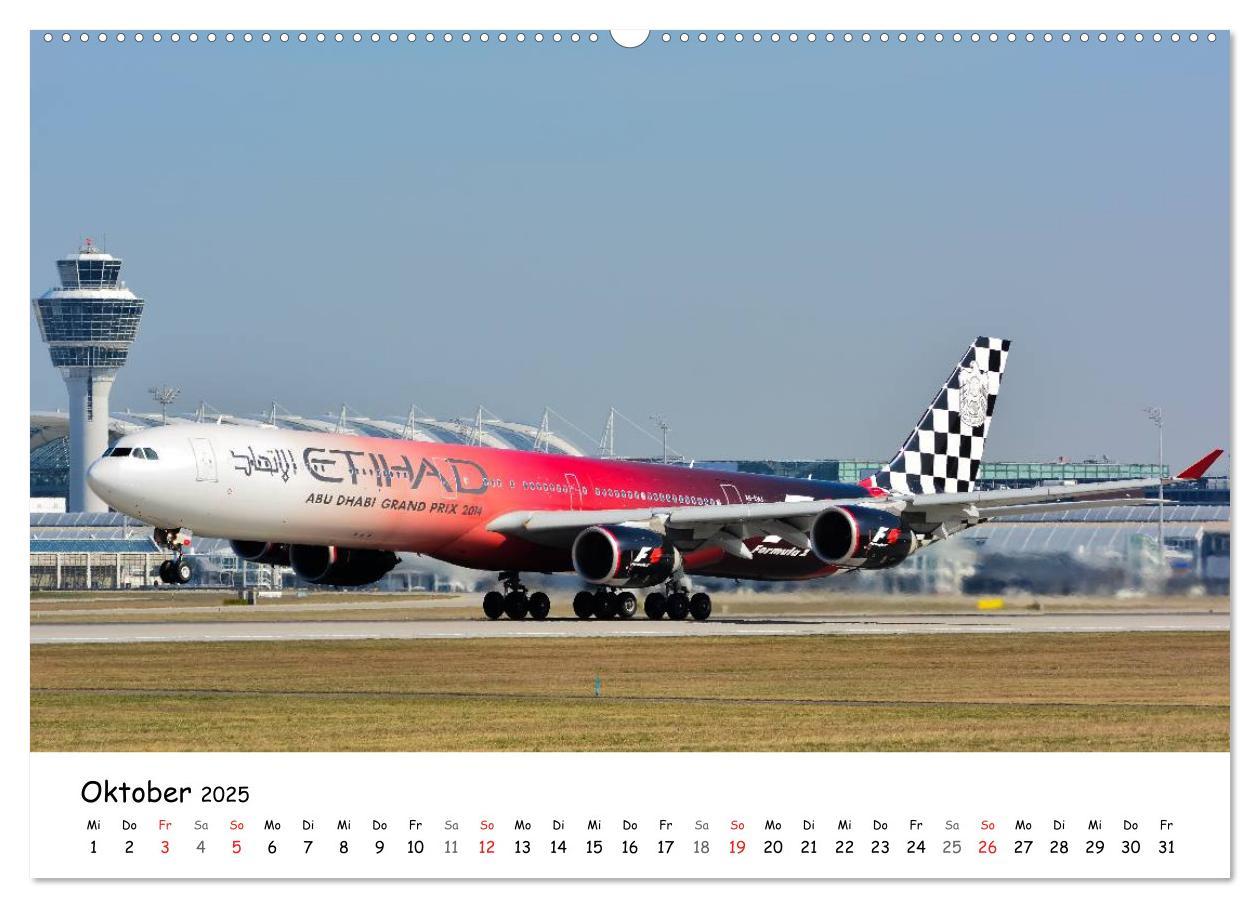 Bild: 9783435686803 | Airliner in München / 2025 (Wandkalender 2025 DIN A2 quer),...