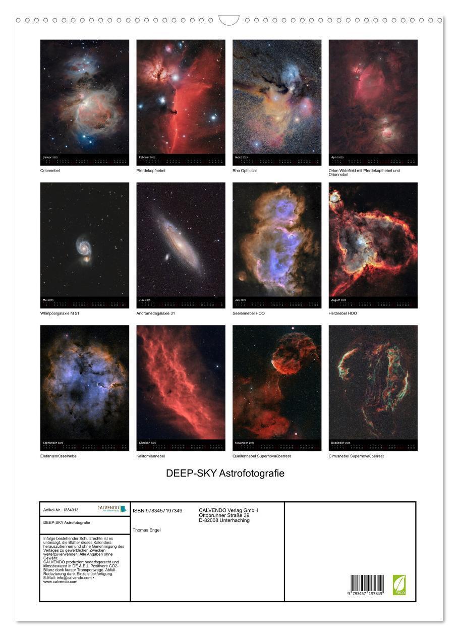 Bild: 9783457197349 | DEEP-SKY Astrofotografie (Wandkalender 2025 DIN A2 hoch), CALVENDO...