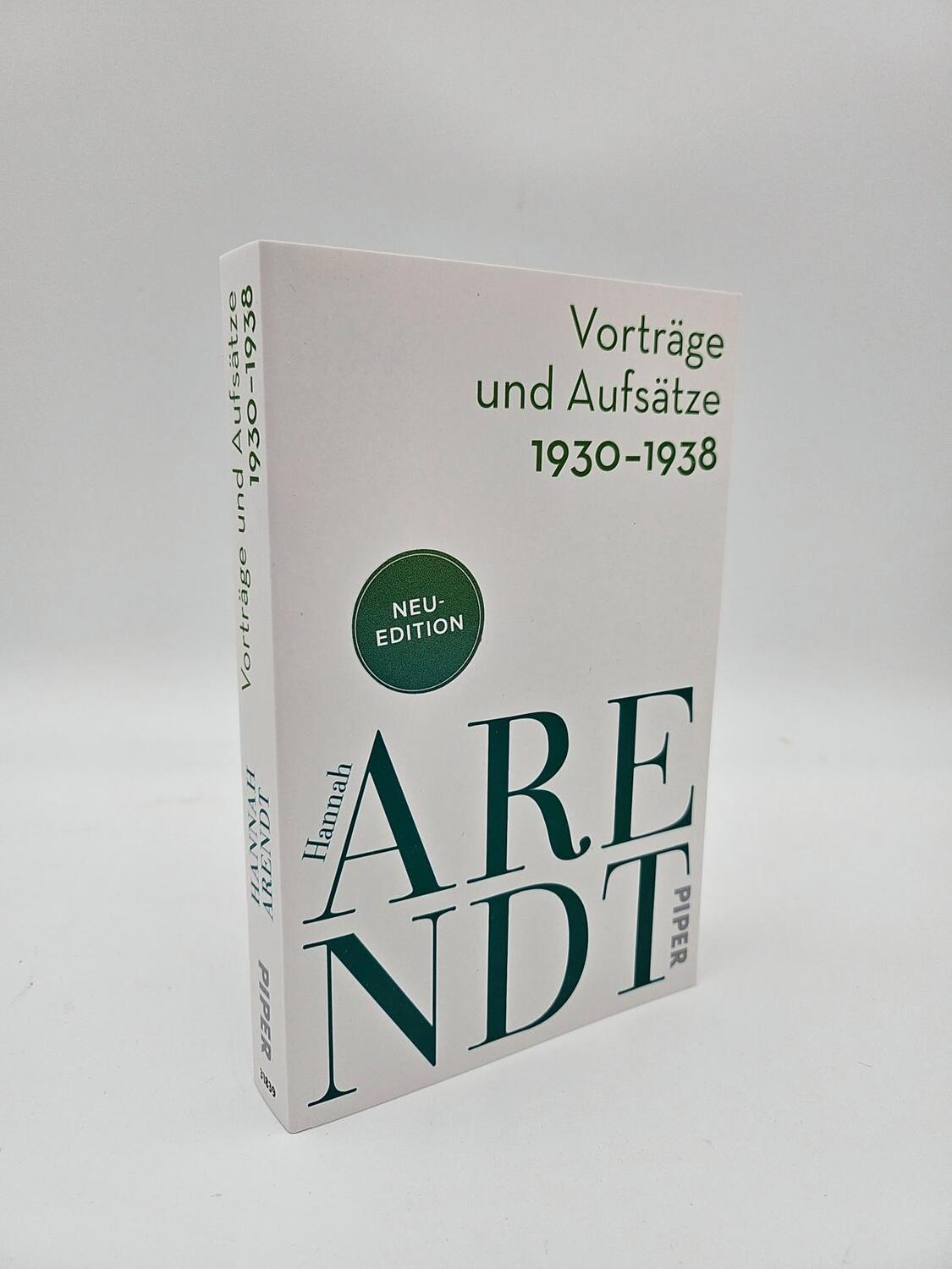 Bild: 9783492318396 | Vorträge und Aufsätze 1930-1938 | Hannah Arendt | Taschenbuch | 368 S.