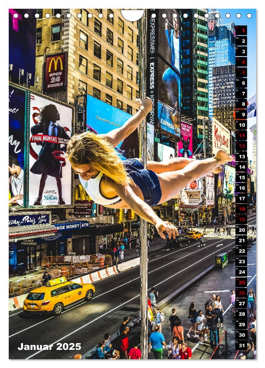 Bild: 9783435999910 | Poledance auf New Yorks Straßen (Wandkalender 2025 DIN A4 hoch),...