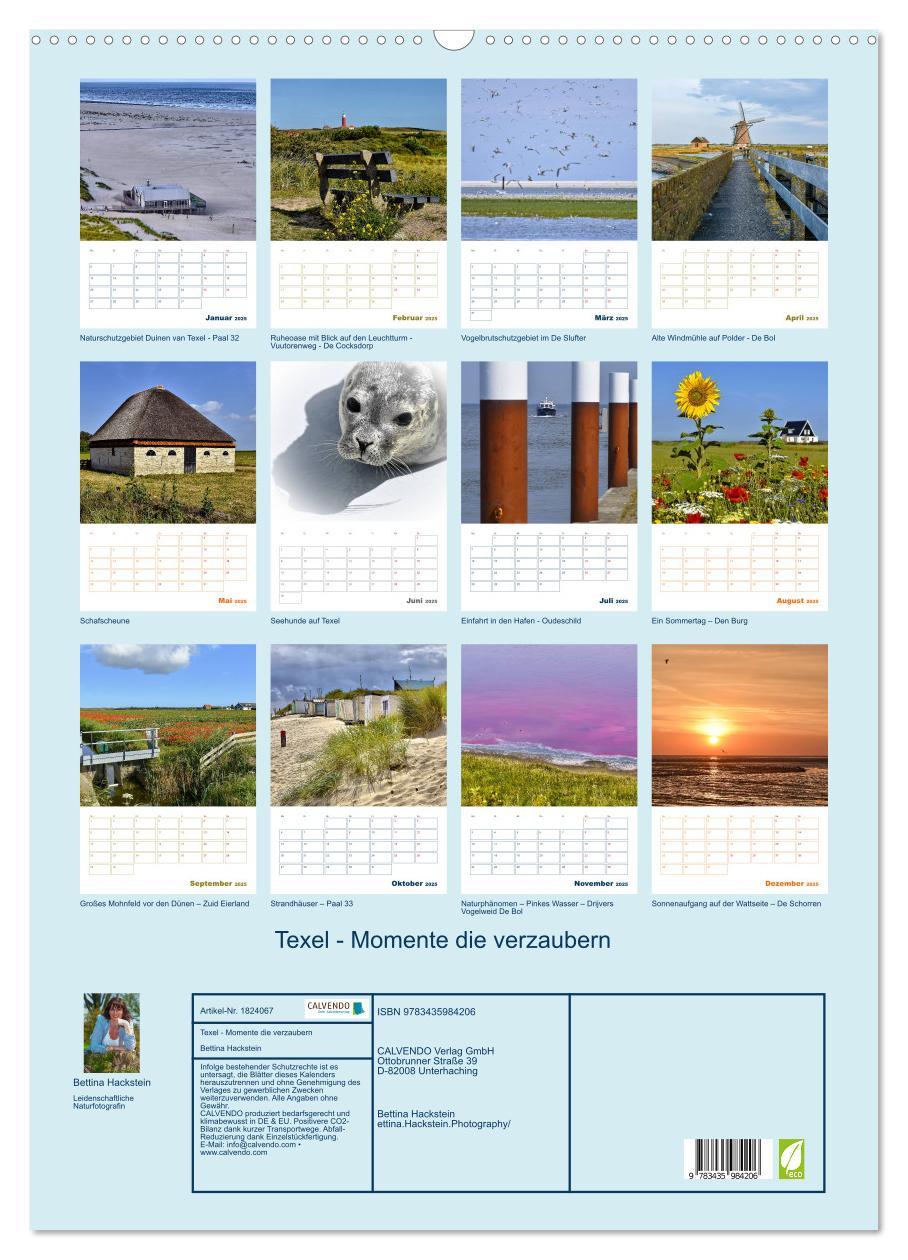 Bild: 9783435984206 | Texel - Momente die verzaubern (Wandkalender 2025 DIN A2 hoch),...