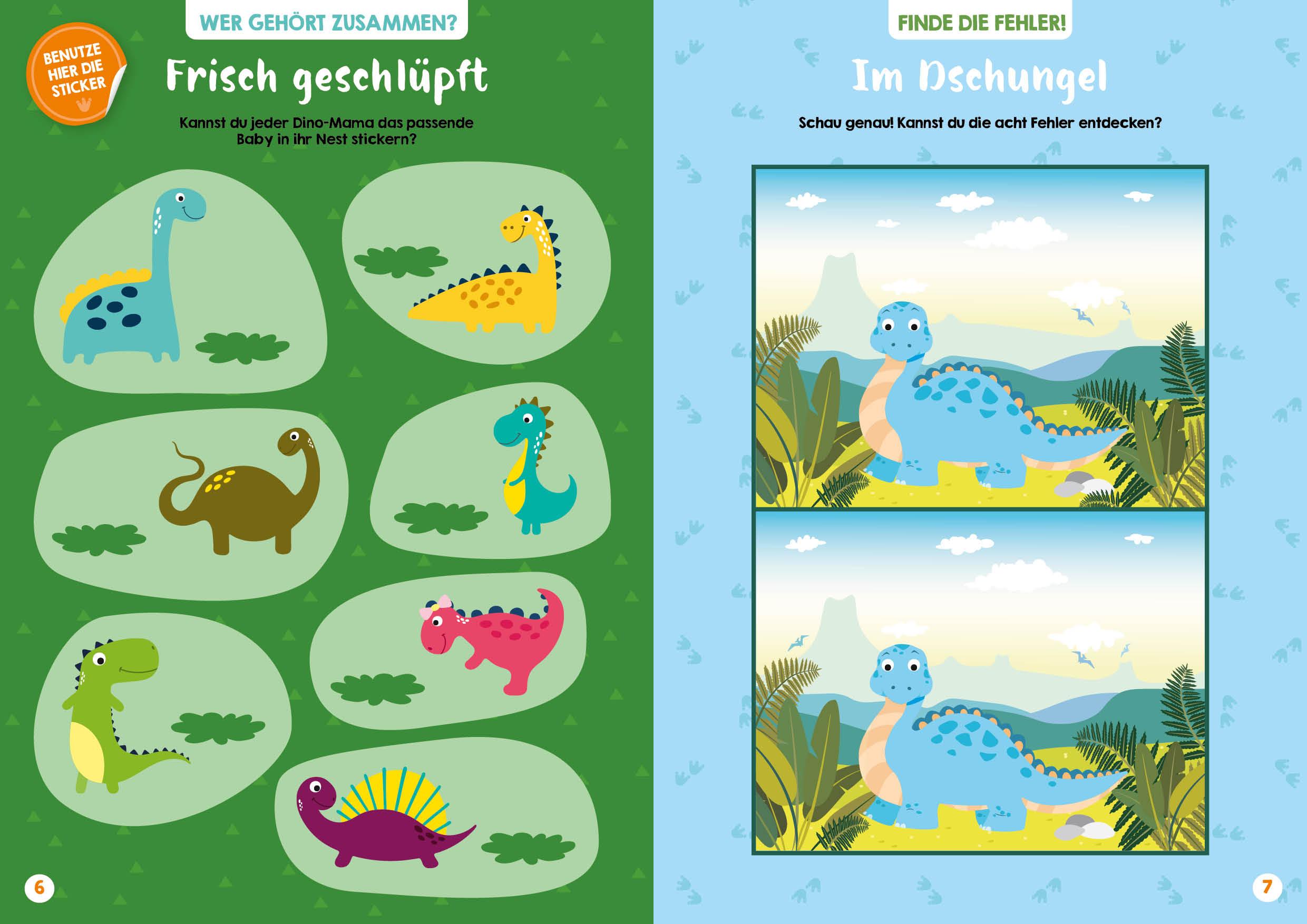 Bild: 9783745909272 | Rätseln und Stickern - Super-Dino-Power: Mit vielen coolen...