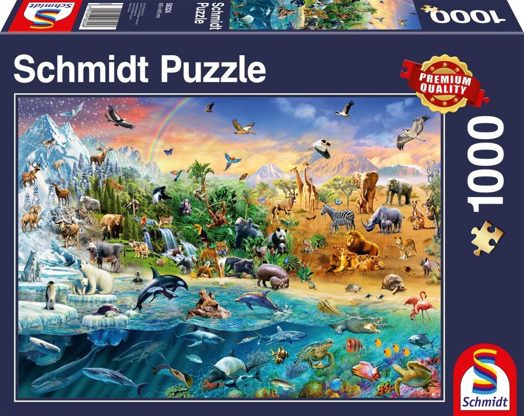 Cover: 4001504583248 | Die Welt der Tiere - Puzzle 1000 Teile | Spiel | 58324 | Deutsch