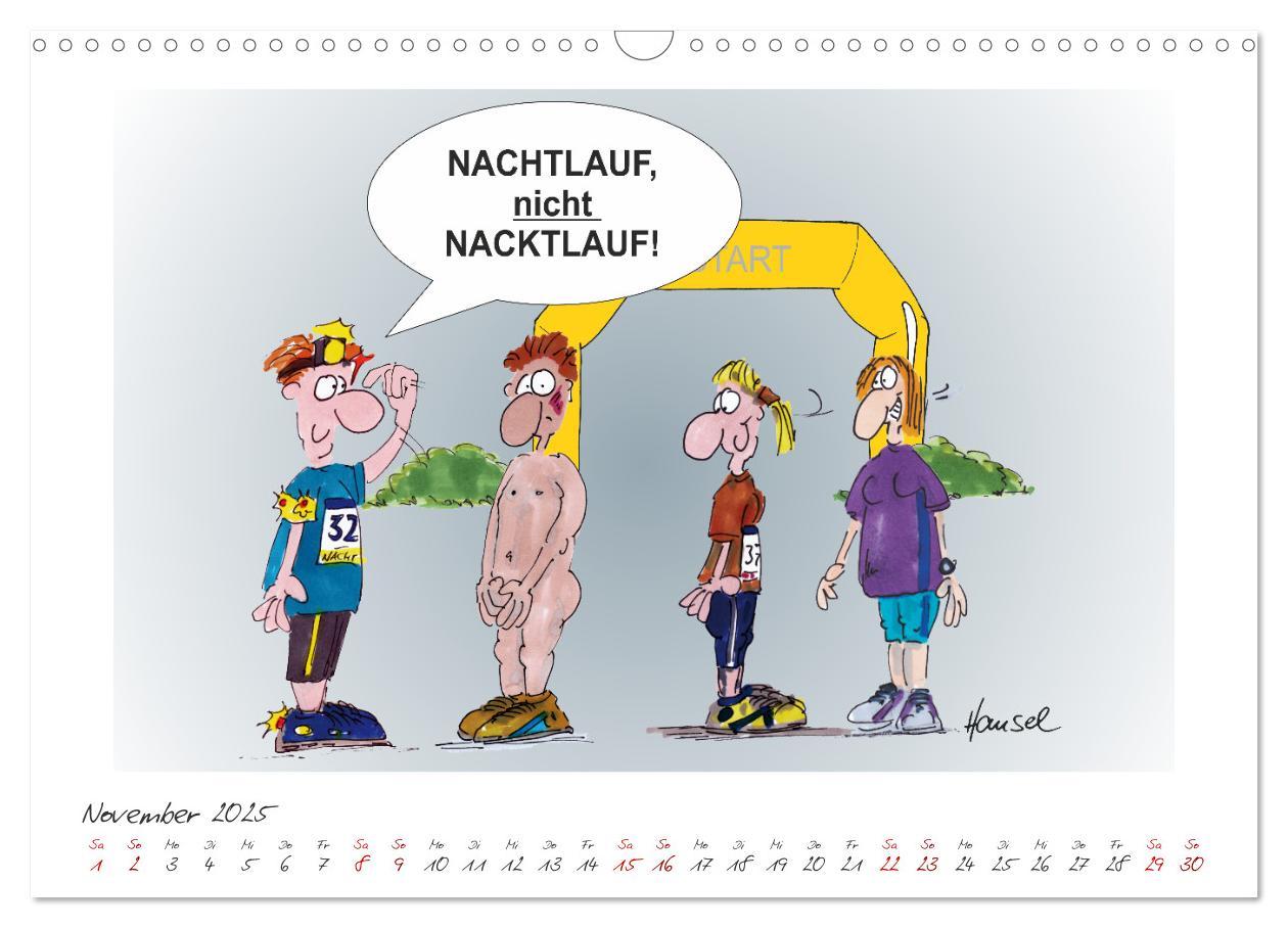 Bild: 9783383925788 | HANSELs kleiner Laufkalender (Wandkalender 2025 DIN A3 quer),...