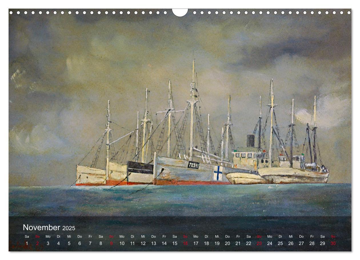 Bild: 9783435404858 | Segel am Horizont - Marinemaler Alfred Jahnke (Wandkalender 2025...