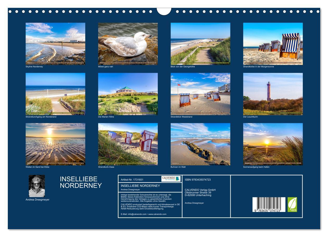 Bild: 9783435074723 | INSELLIEBE NORDERNEY (Wandkalender 2025 DIN A3 quer), CALVENDO...