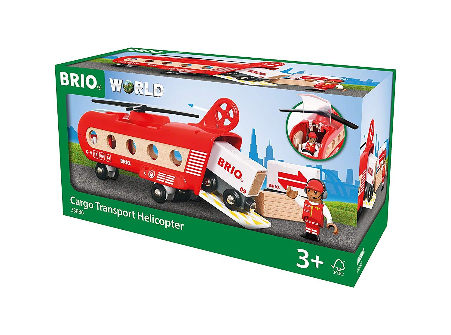 Cover: 7312350338867 | 33886 BRIO Eisenbahn-Transporthubschrauber | Spiel | Spiel | Deutsch