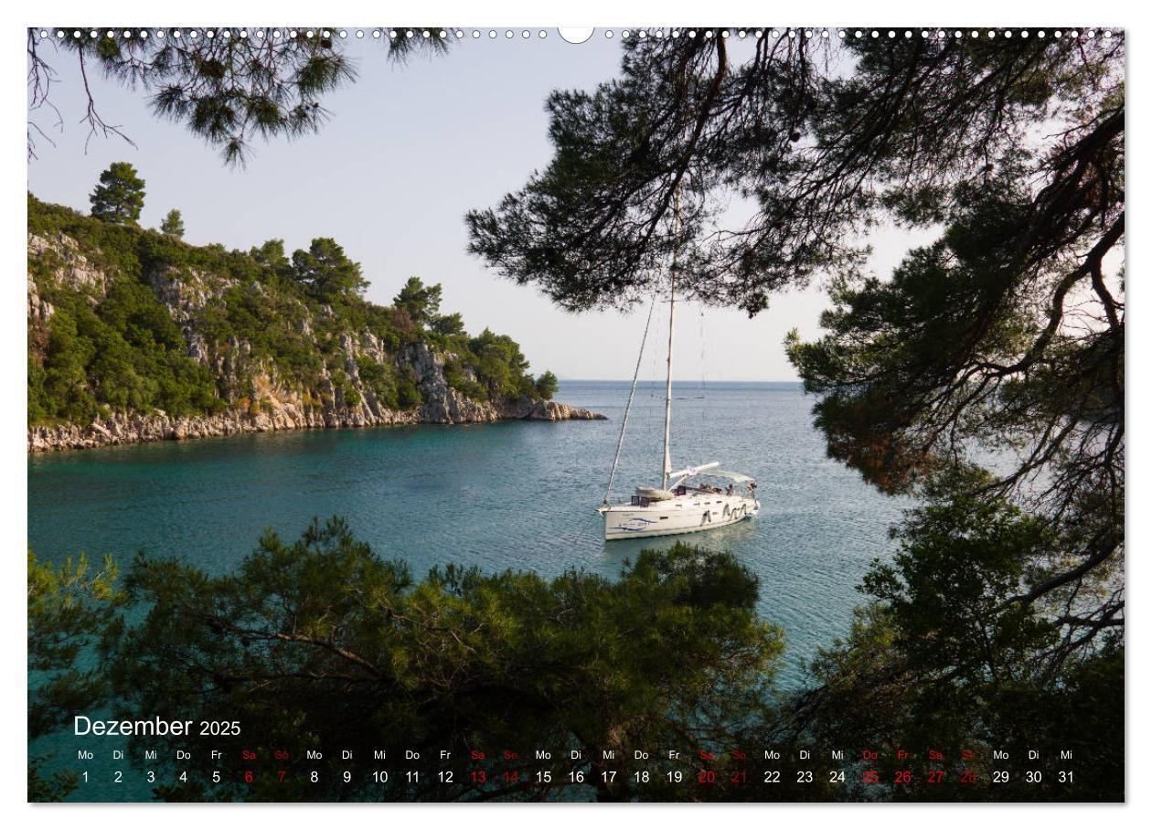 Bild: 9783435147687 | Segeln in Kroatien (Wandkalender 2025 DIN A2 quer), CALVENDO...