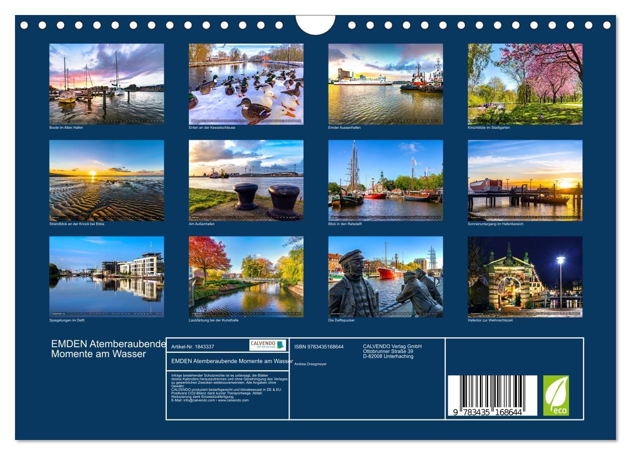 Bild: 9783435168644 | EMDEN Atemberaubende Momente am Wasser (Wandkalender 2025 DIN A4...