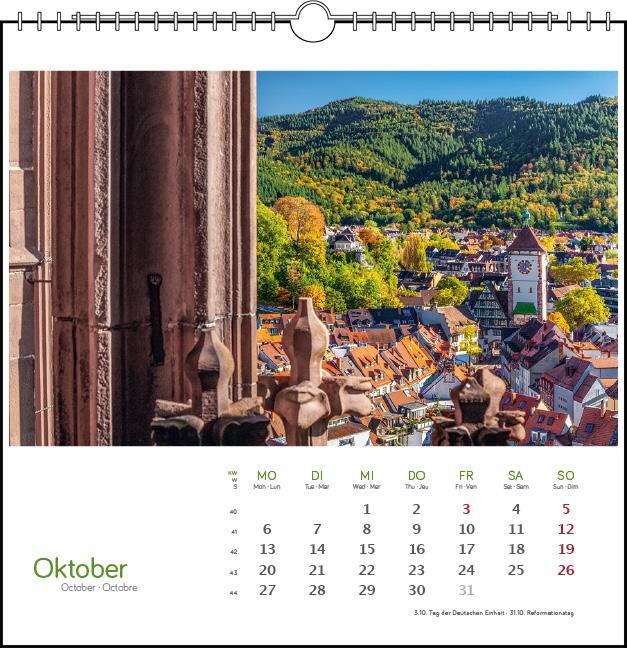 Bild: 9783861924142 | Freiburg 2025 | Postkarten-Tischkalender | Clemens Emmler | Kalender