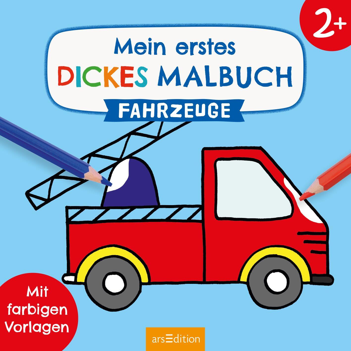 Bild: 9783845822501 | Mein erstes dickes Malbuch Fahrzeuge | Mit farbigen Vorlagen | Buch