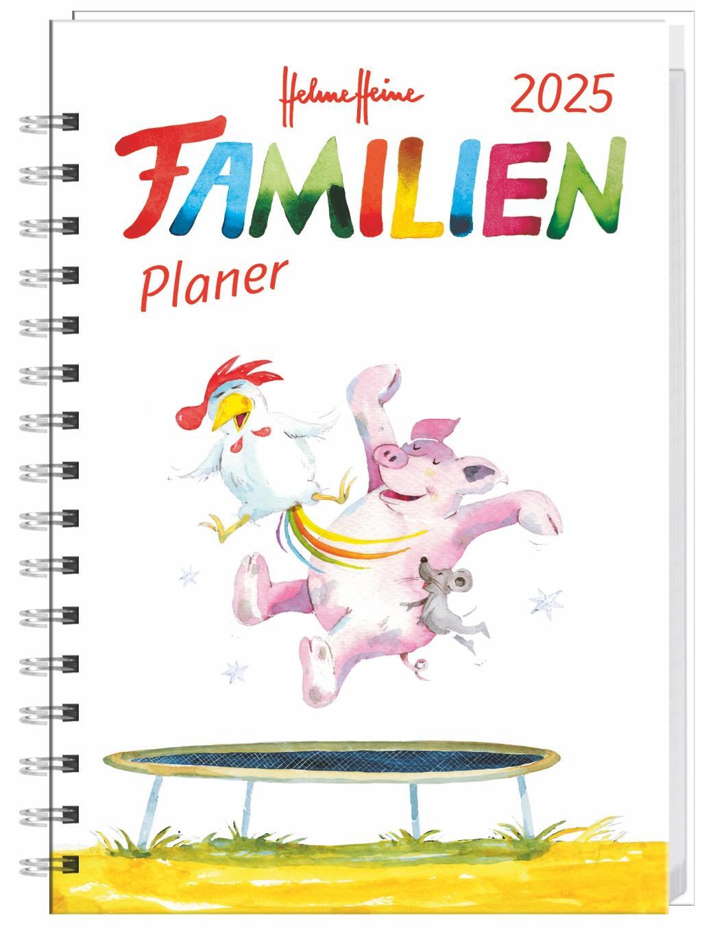 Cover: 9783756407668 | Helme Heine: Familienplaner-Buch A5 2025 | Heine Helme | Taschenbuch