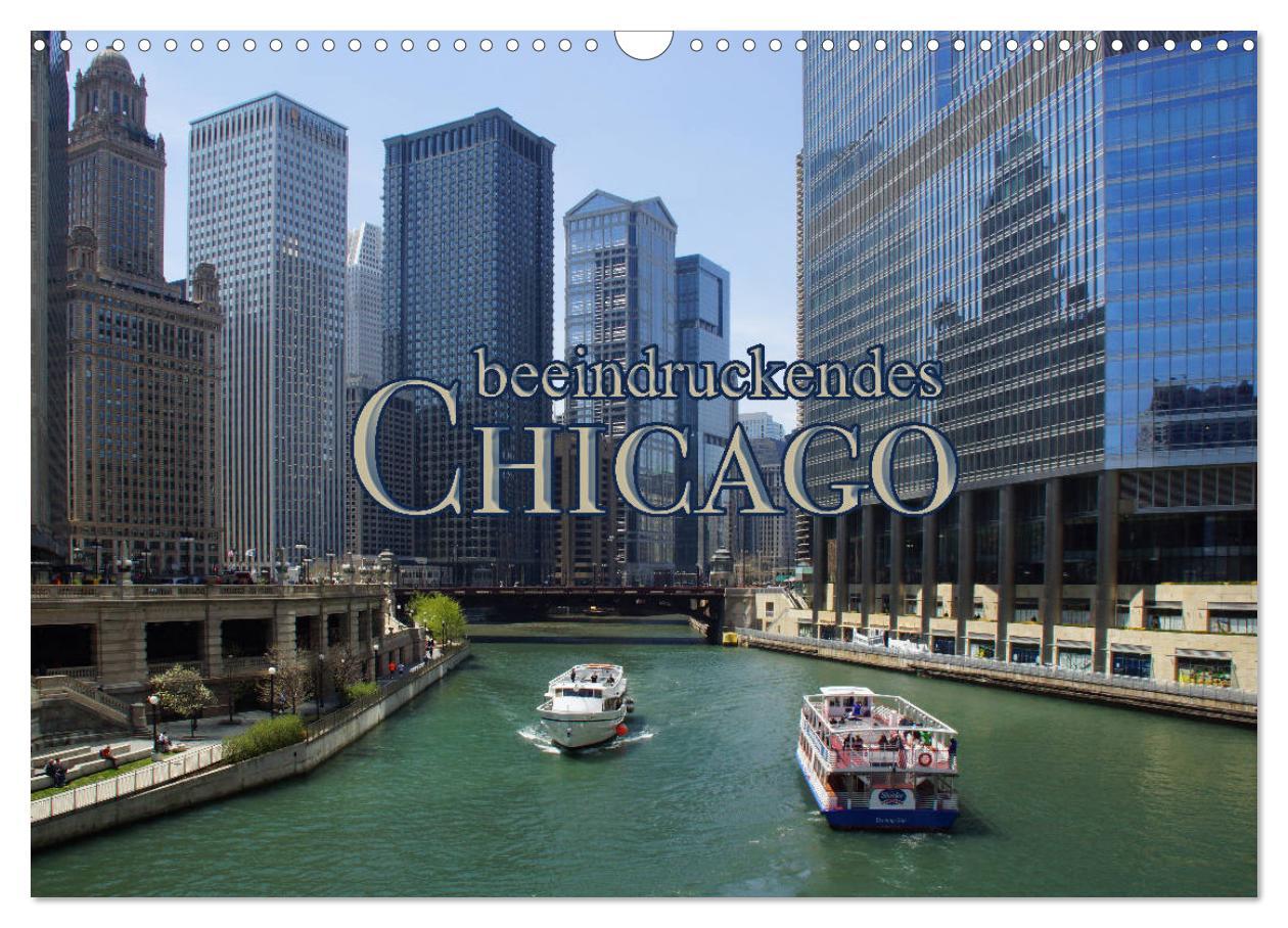 Cover: 9783435276141 | beeindruckendes Chicago (Wandkalender 2025 DIN A3 quer), CALVENDO...