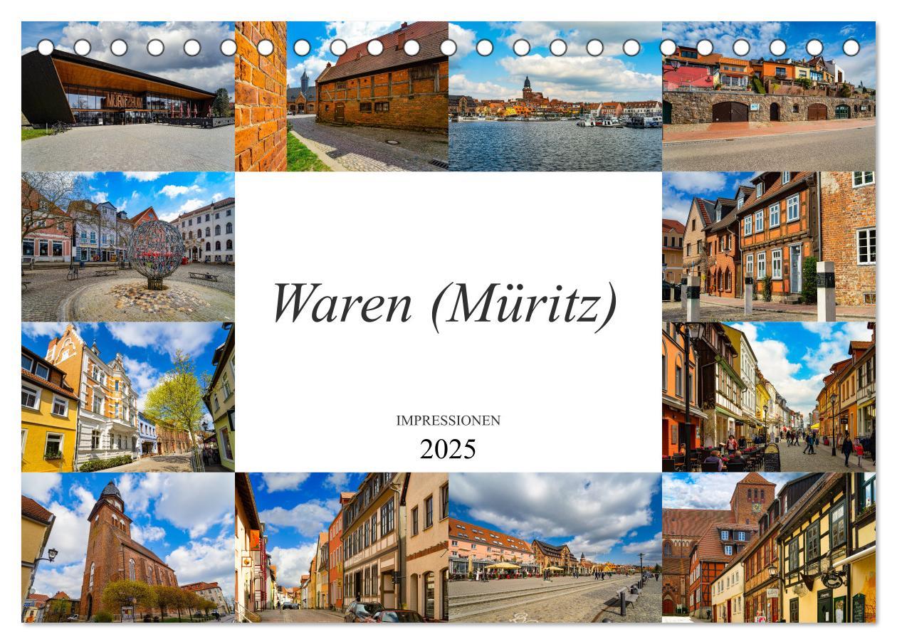 Cover: 9783435242177 | Waren Müritz Impressionen (Tischkalender 2025 DIN A5 quer),...