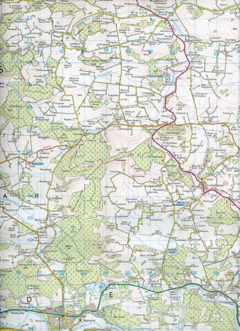 Bild: 9780319261354 | Strathdon &amp; Alford | Ordnance Survey | (Land-)Karte | Karte/Landkarte