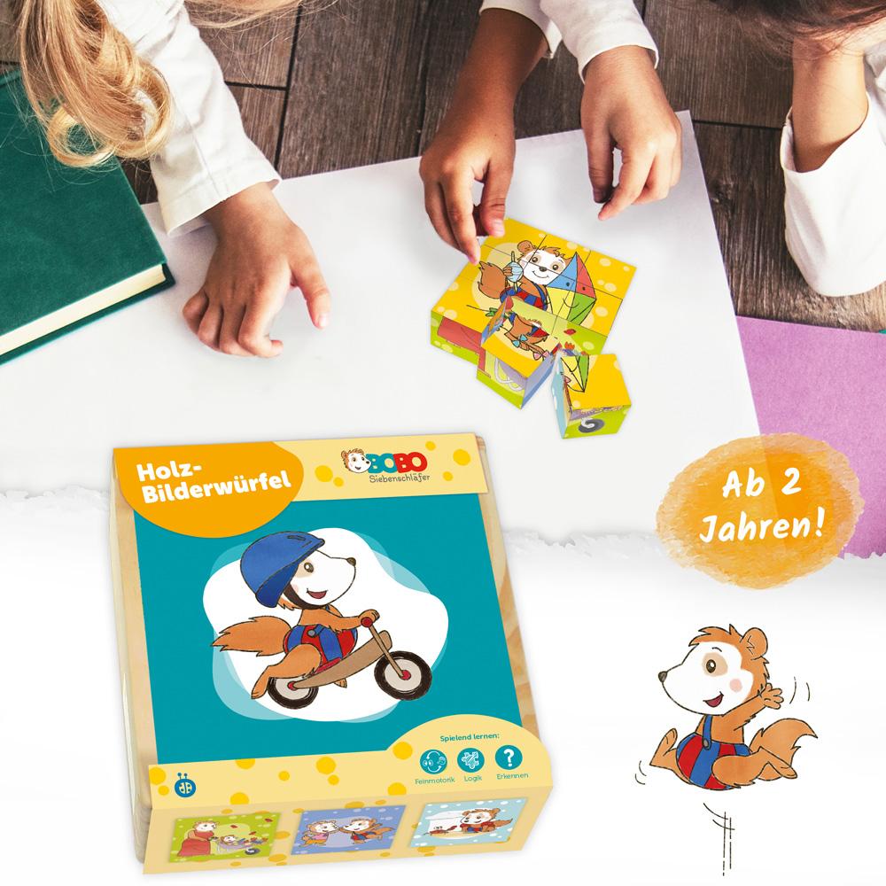 Bild: 4251901504197 | Trötsch Bobo Siebenschläfer Bilderwürfel Puzzle | Trötsch Verlag