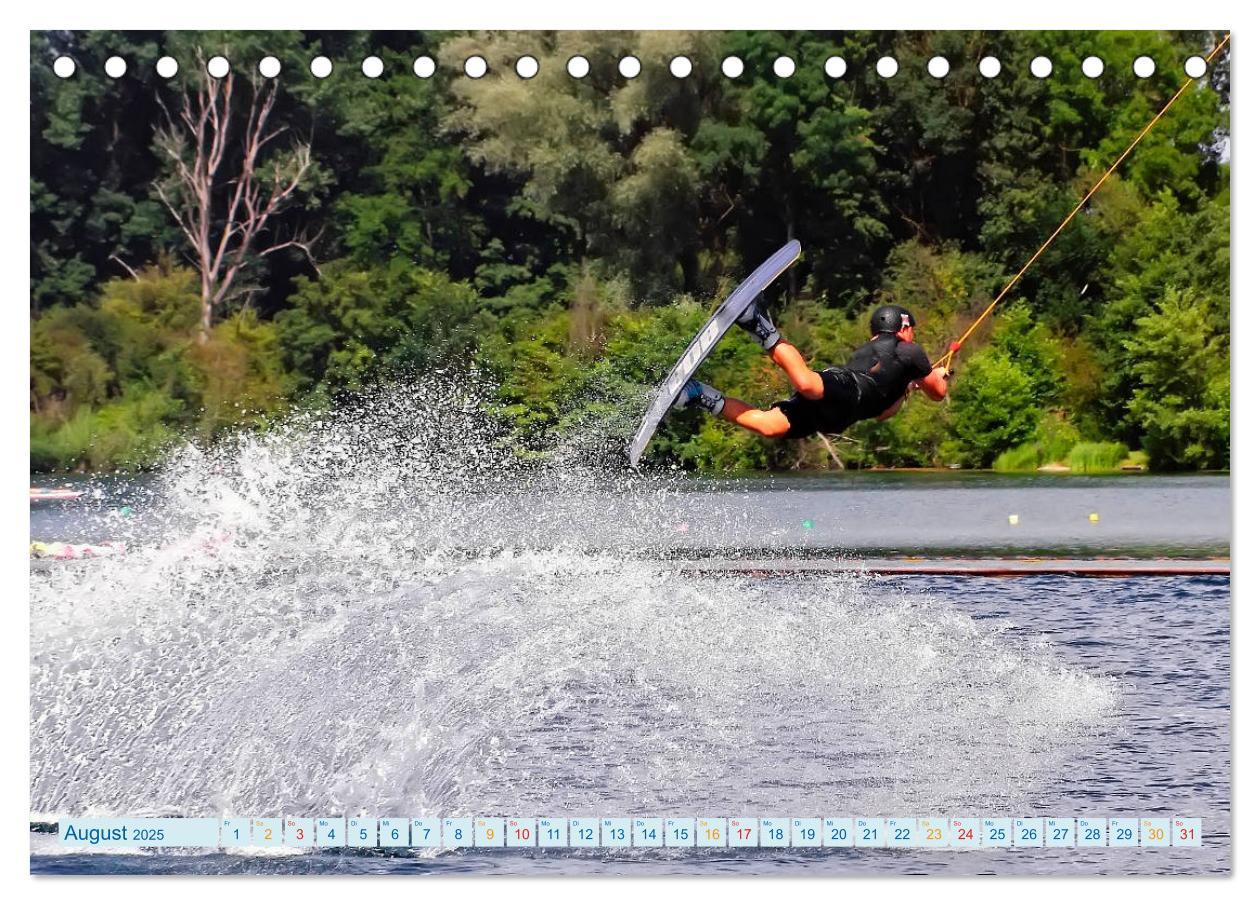 Bild: 9783435368303 | Wakeboarden (Tischkalender 2025 DIN A5 quer), CALVENDO Monatskalender