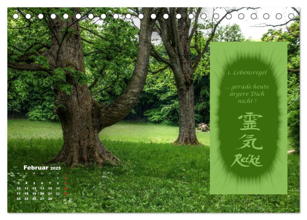 Bild: 9783435601394 | REIKI - Chakrameditation (Tischkalender 2025 DIN A5 quer), CALVENDO...