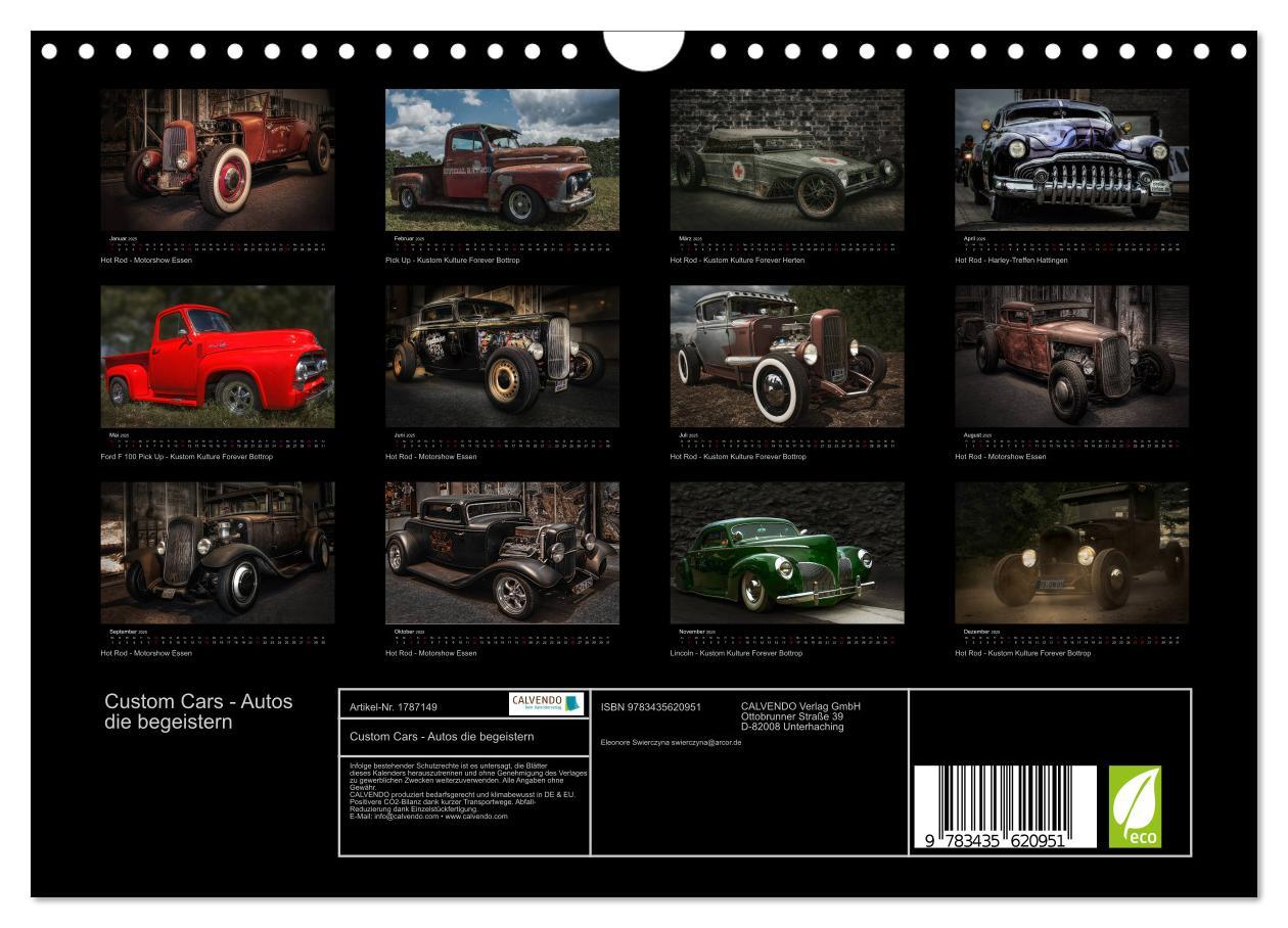 Bild: 9783435620951 | Custom Cars - Autos die begeistern (Wandkalender 2025 DIN A4 quer),...