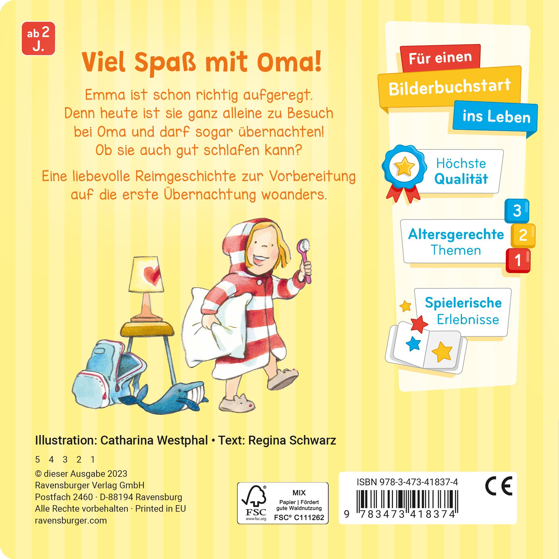 Rückseite: 9783473418374 | Zu Besuch bei Oma | Regina Schwarz | Buch | 16 S. | Deutsch | 2023