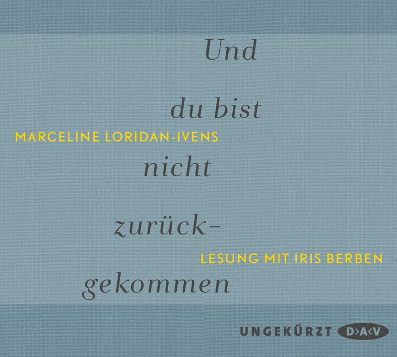 Cover: 9783862315956 | Und du bist nicht zurückgekommen, 2 Audio-CD | Ungekürzte Lesung | CD