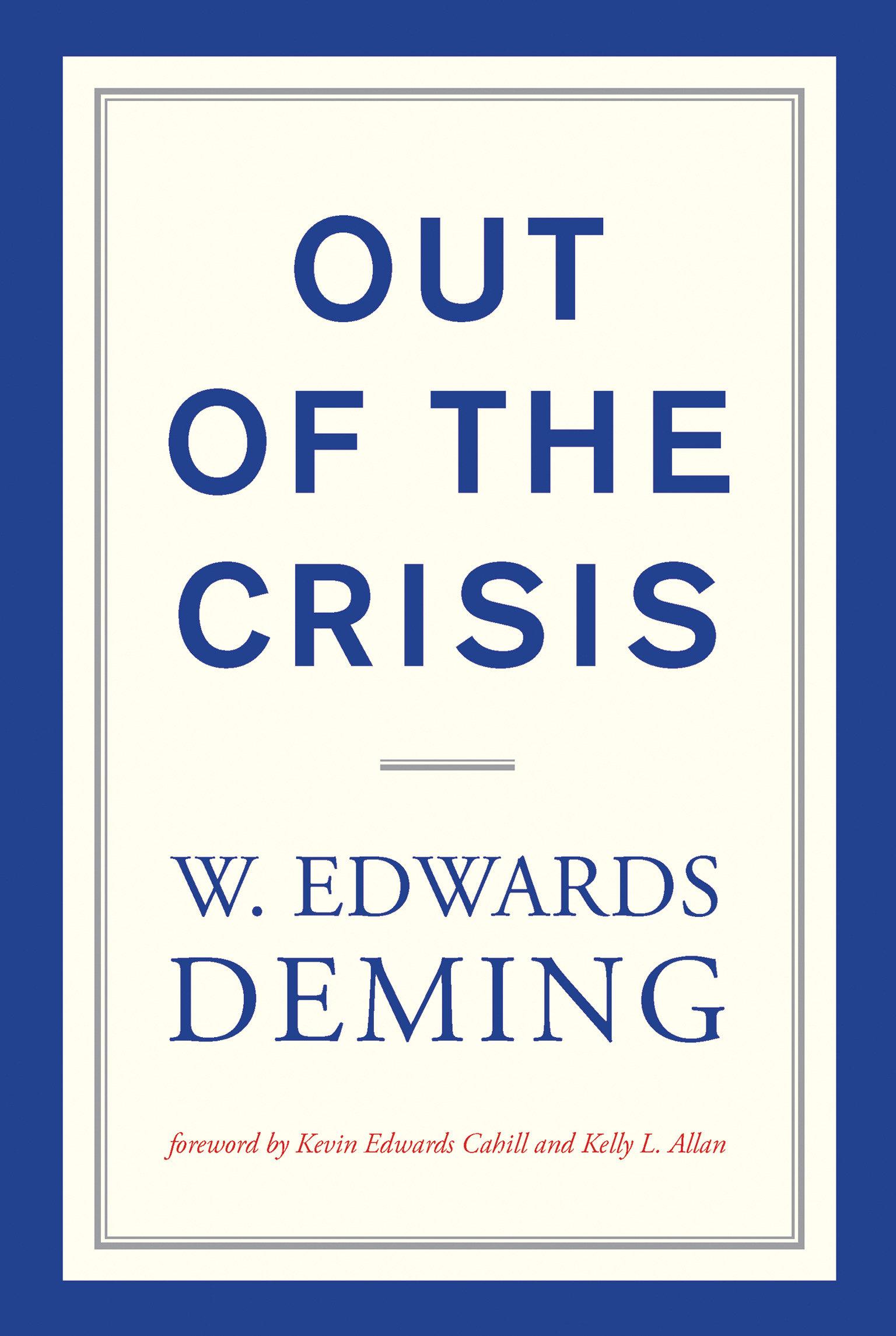 Cover: 9780262535946 | Out of the Crisis, reissue | W. Edwards Deming | Taschenbuch | 2018