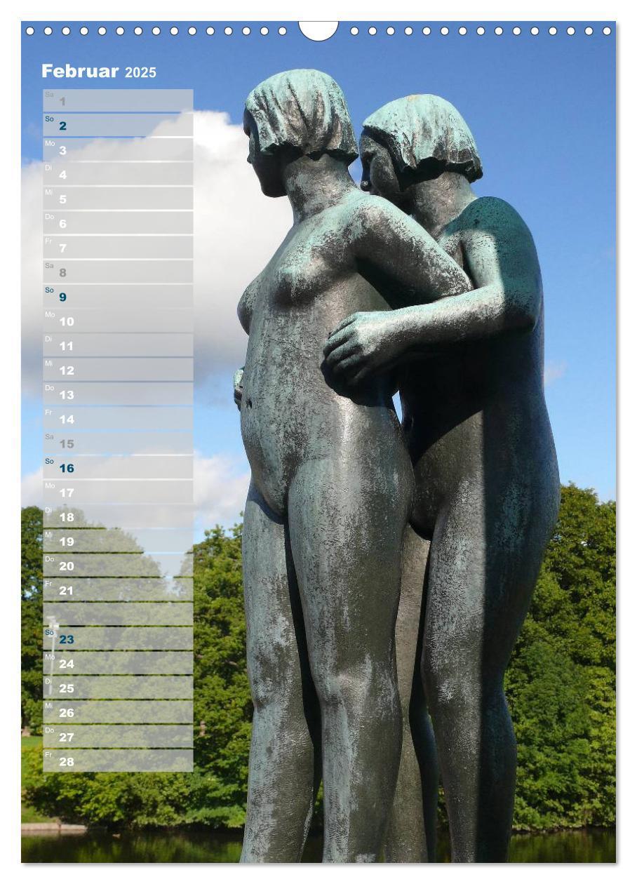 Bild: 9783457027059 | Skulpturen im Vigeland-Park Oslo (Wandkalender 2025 DIN A3 hoch),...