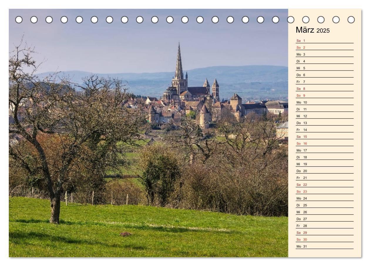 Bild: 9783435390984 | Burgund - Das grüne Herz Frankreichs (Tischkalender 2025 DIN A5...