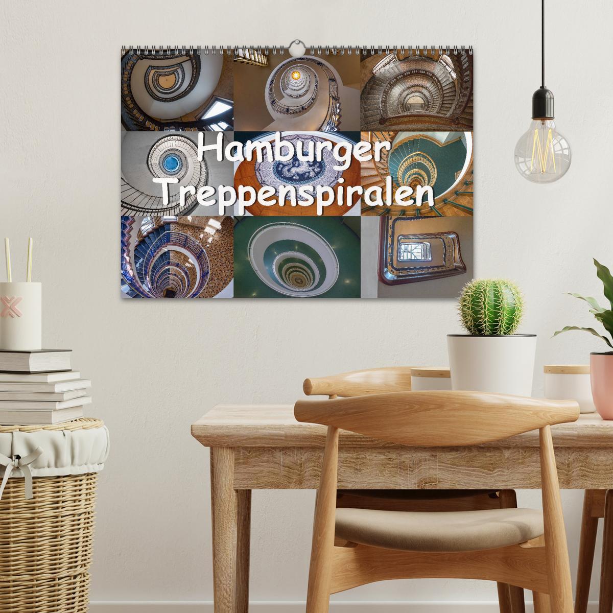 Bild: 9783435322664 | Hamburger Treppenspiralen (Wandkalender 2025 DIN A3 quer), CALVENDO...