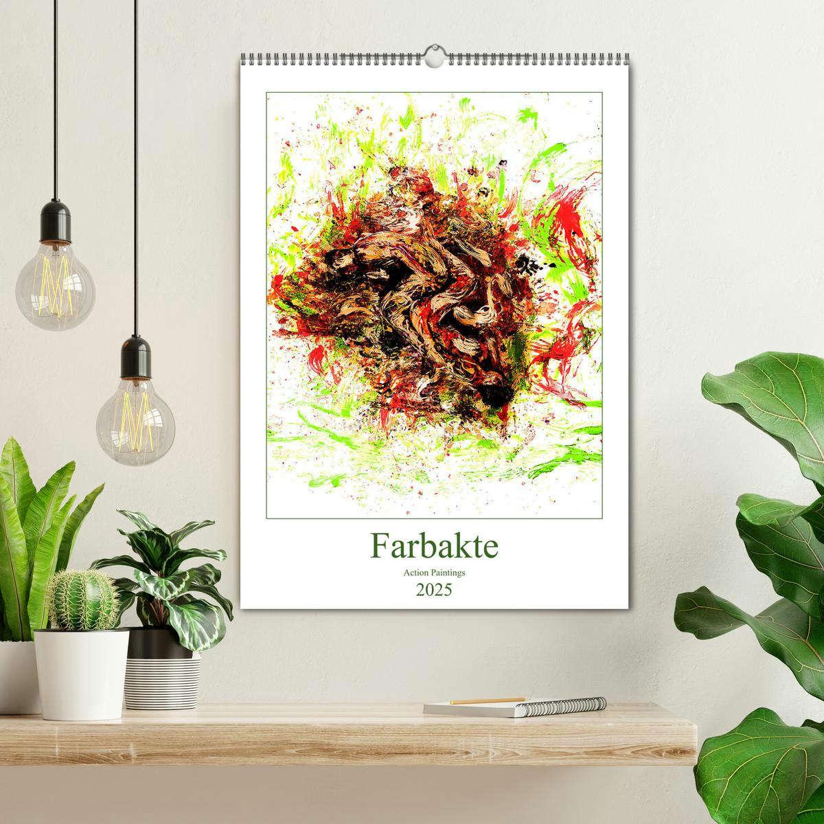 Bild: 9783435986125 | Farbakte - Action Paintings (Wandkalender 2025 DIN A2 hoch),...