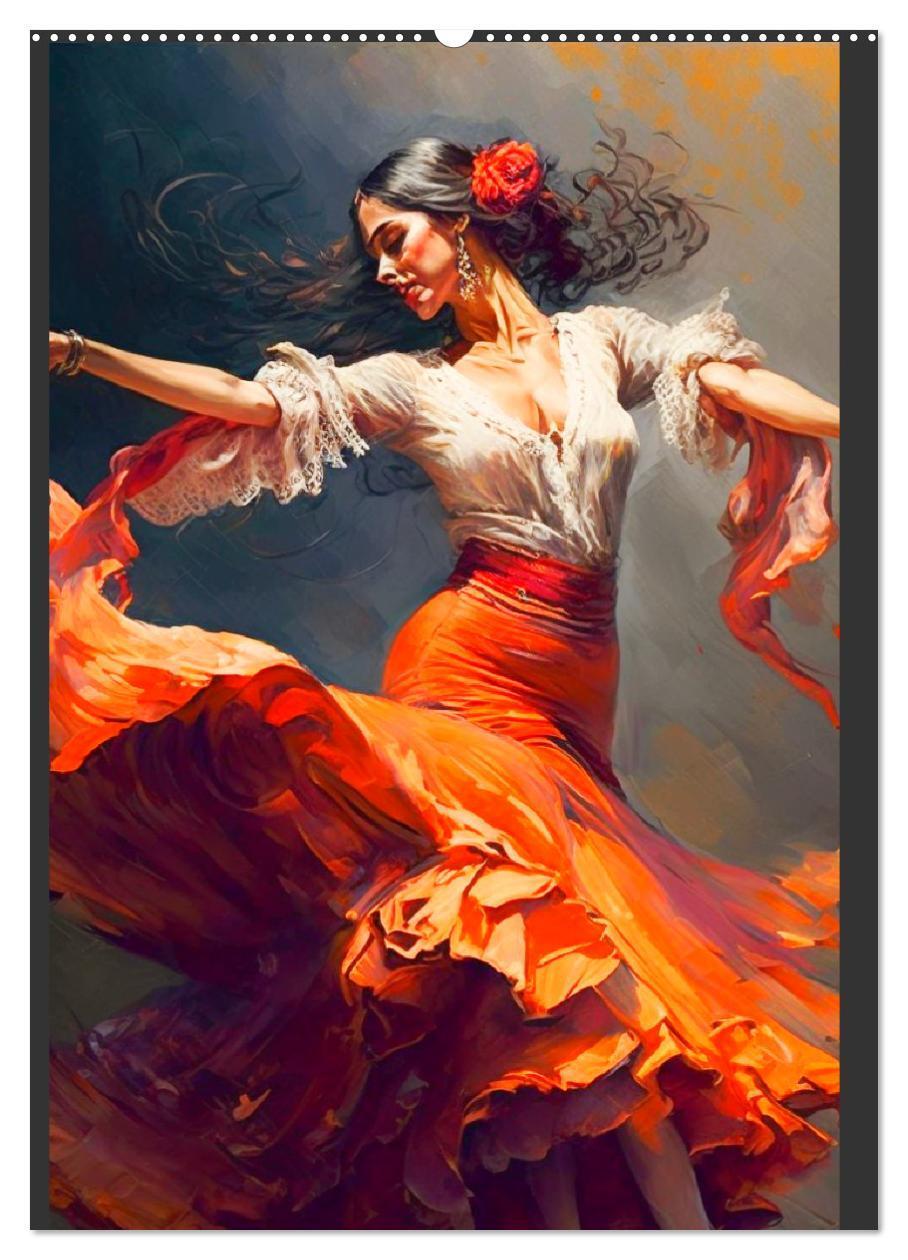 Bild: 9783435872923 | Flamenco. Anmutige Tänzerinnen. Illustrationen (Wandkalender 2025...