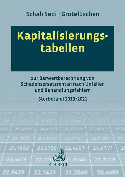 Cover: 9783406785733 | Kapitalisierungstabellen | Cordula Schah Sedi (u. a.) | Bundle | 2023