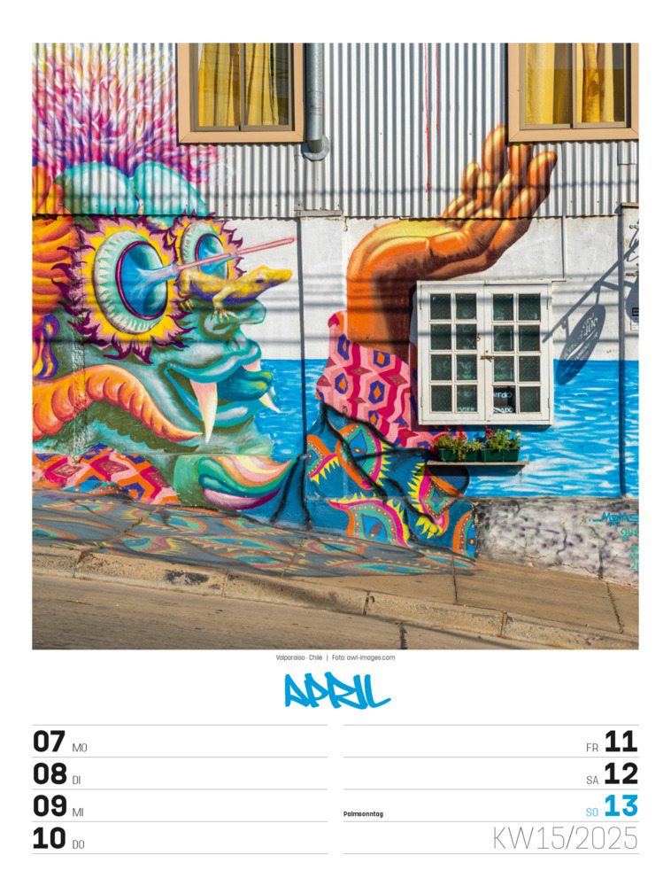 Bild: 9783838435299 | Street Art - Graffiti - Wochenplaner Kalender 2025 | Kunstverlag