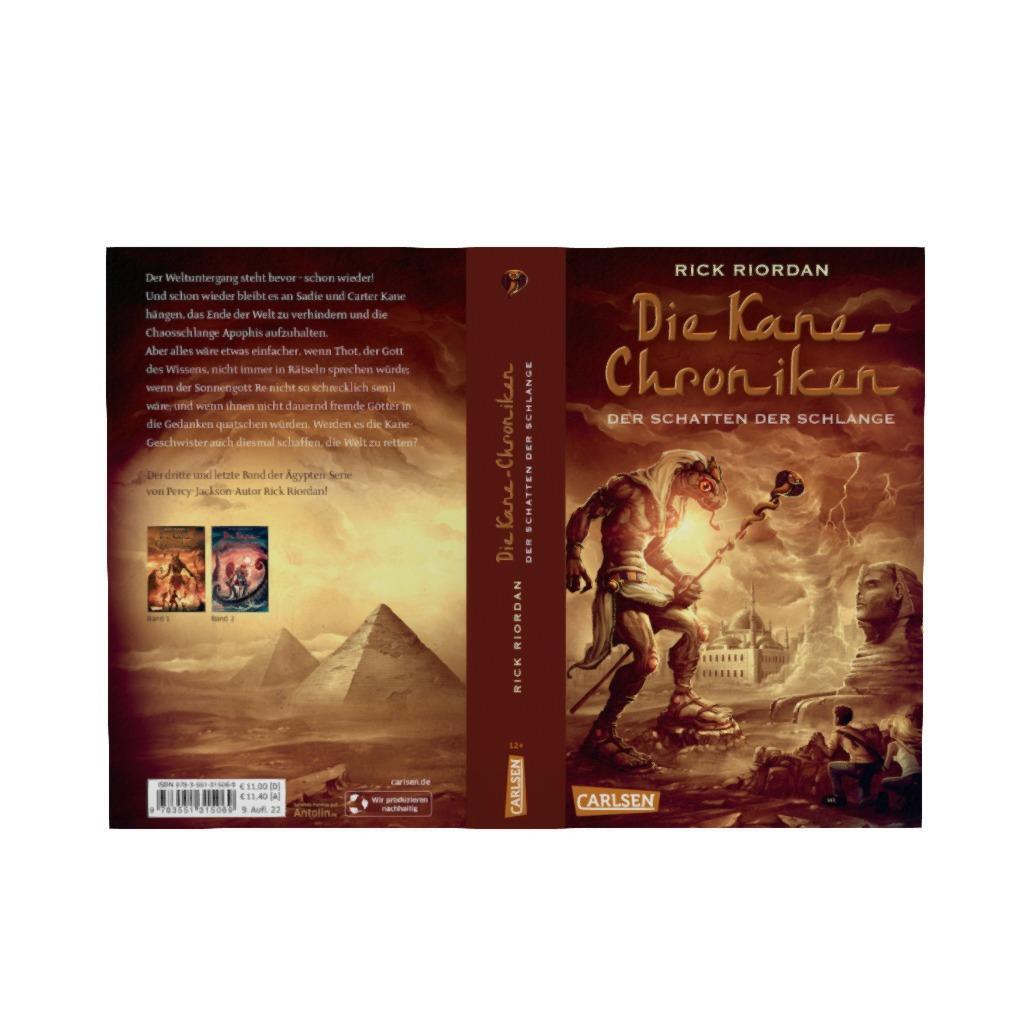 Bild: 9783551315069 | Die Kane-Chroniken 03: Der Schatten der Schlange | Rick Riordan | Buch