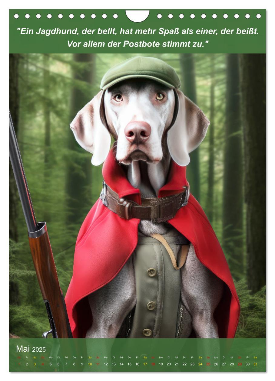 Bild: 9783435967759 | Lustige Jagdhunde mit Jägerlatein (Wandkalender 2025 DIN A4 hoch),...