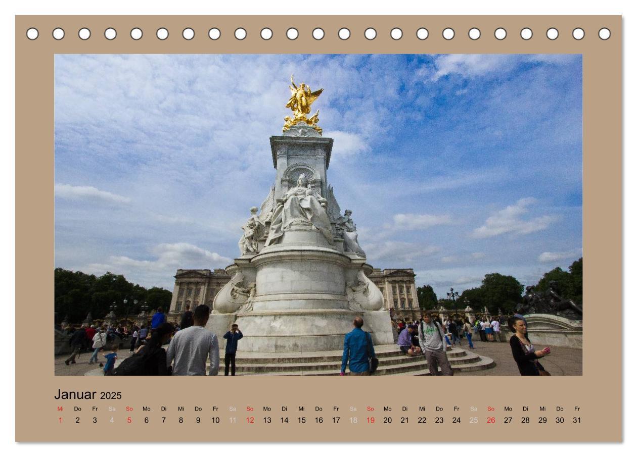 Bild: 9783435773534 | London (Tischkalender 2025 DIN A5 quer), CALVENDO Monatskalender